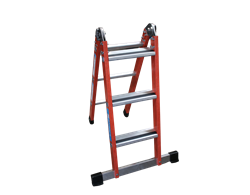 Folding ladder made of GRP